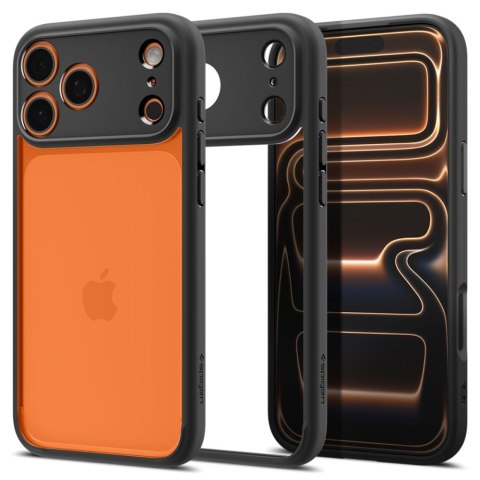 Etui case plecki na iPhone 17 Pro Max Ultra Hybrid - czarny mat SPIGEN