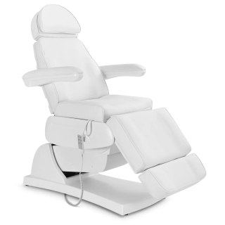 Fotel kosmetyczny do tatuażu masażu spa elektryczny 3 silniki 200 W LATINA - biały Physa