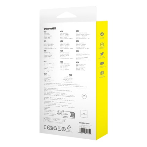 Kabel przewód Explorer z czujnikiem temperatury USB-C 100W 1m - niebieski BASEUS