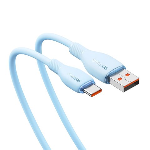 Kabel przewód Pudding USB-A USB-C 100W 2m - niebieski BASEUS