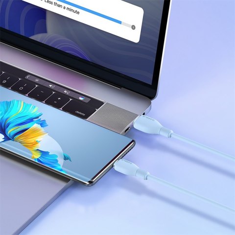 Kabel przewód Pudding USB-A USB-C 100W 2m - niebieski BASEUS