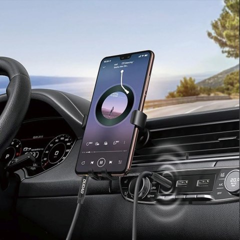 Kabel przewód stereo AUX mini jack 3.5mm 1m - czarny DUDAO