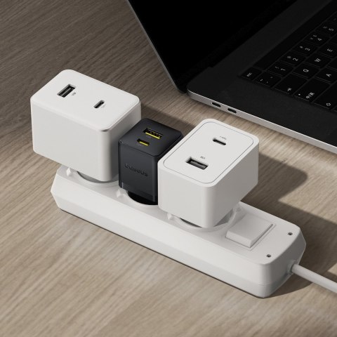 Ładowarka sieciowa Palm 20W USB-C USB-A - czarna BASEUS
