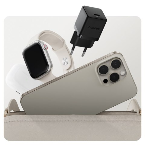 Ładowarka sieciowa Palm 20W USB-C - czarna BASEUS