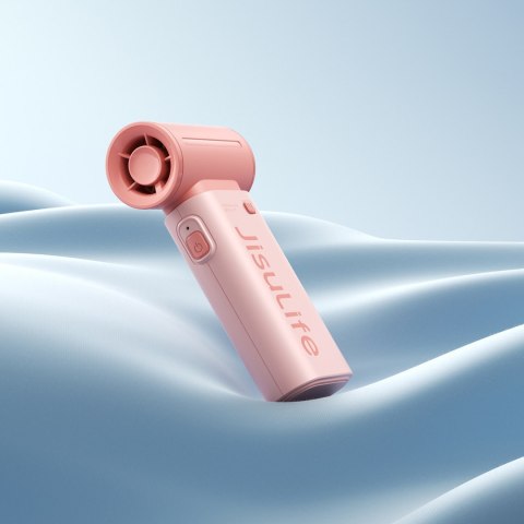 Mini dmuchawa wiatrak wentylator przenośny USB-C 5000mAh - różowy Jisulife