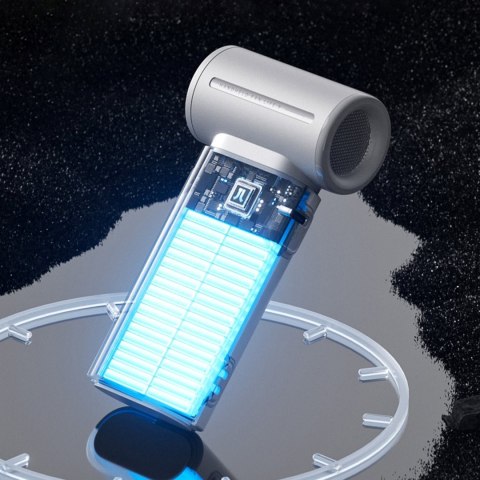Mini dmuchawa wiatrak wentylator przenośny USB-C 5000mAh - szary Jisulife
