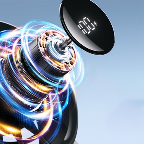 Mini wentylator wiatraczek ręczny USB-C 3600mAh - czarny Jisulife