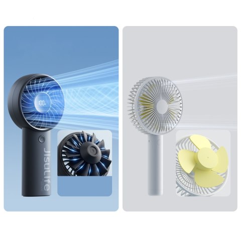 Mini wentylator wiatraczek ręczny USB-C 3600mAh - czarny Jisulife