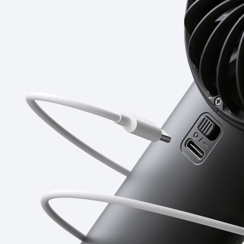 Mini wentylator wiatraczek ręczny USB-C 5000mAh - czarny Jisulife