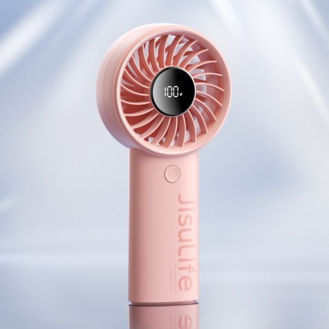 Mini wentylator wiatraczek ręczny USB-C 5000mAh - różowy Jisulife