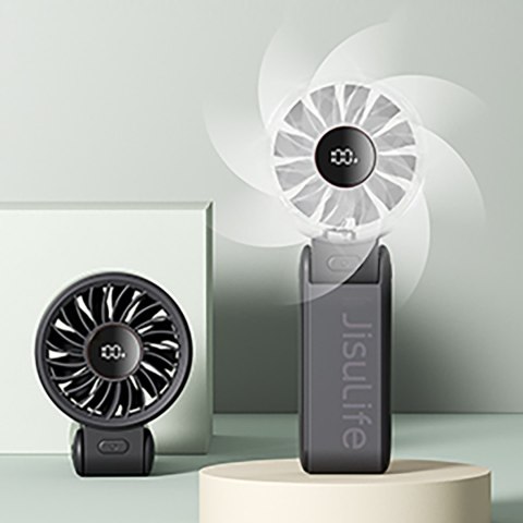 Mini wentylator wiatrak ręczny USB-C 3600mAh - czarny Jisulife