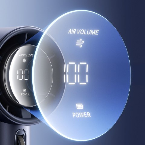 Mini wiatrak wentylator dmuchawa przenośna - 3600mAh - niebieski Jisulife