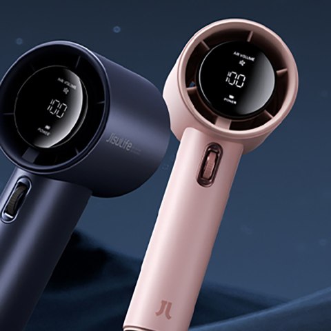 Mini wiatrak wentylator dmuchawa przenośna - 3600mAh - różowy Jisulife