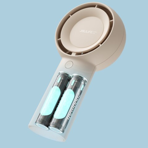 Mini wiatrak wentylator przenośny USB-C 4000mAh - beżowy Jisulife