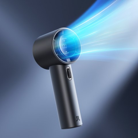 Mini wiatrak wentylator przenośny metalowy USB-C 5000mAh - ciemnoszary Jisulife