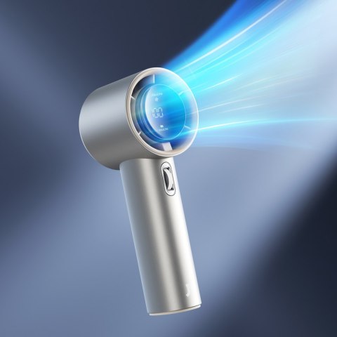 Mini wiatrak wentylator przenośny metalowy USB-C 5000mAh - jasnobrązowy Jisulife