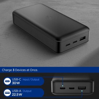 Powerbank 30000mAh 30W USB-A USB-C - czarny SPIGEN