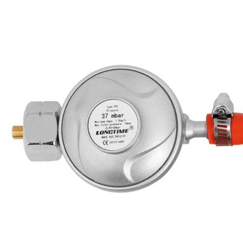 Reduktor gazu do grilla 37 mbar wylot śr. 8 mm wlot G16 Royal Catering