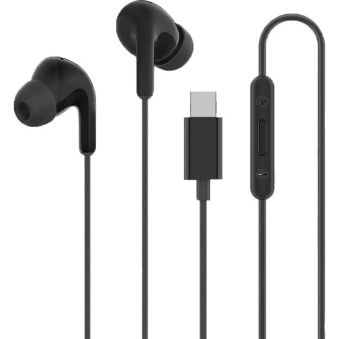Słuchawki przewodowe douszne z pilotem Xiaomi BHR8930GL USB-C - czarne XIAOMI