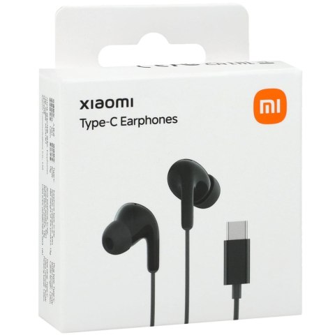 Słuchawki przewodowe douszne z pilotem Xiaomi BHR8930GL USB-C - czarne XIAOMI
