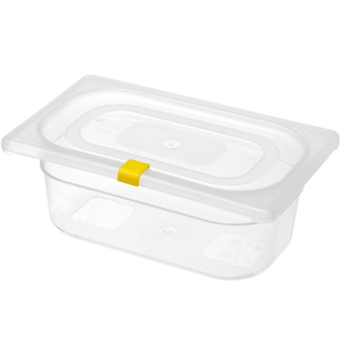 Klipsy do pojemników do żywności HACCP 12 szt. - żółte Hendi