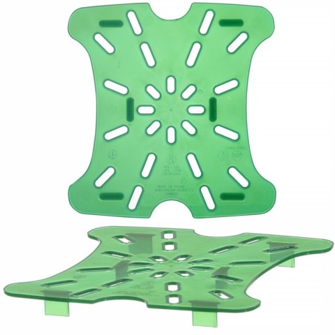 Ociekacz sztuczne dno do pojemników Cambro 1.9 / 3.8 l 159x152x16 mm - zielony CAMBRO