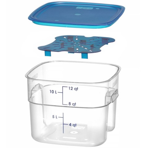 Pojemnik na żywność CamSquares Fresh Pro 11.4 l 289x289x216 mm CAMBRO