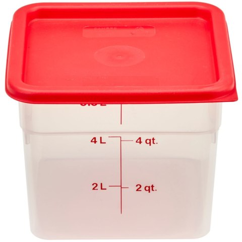 Pojemnik spożywczy CamSquare 5.7 l 215x215x185 mm - transparentny CAMBRO