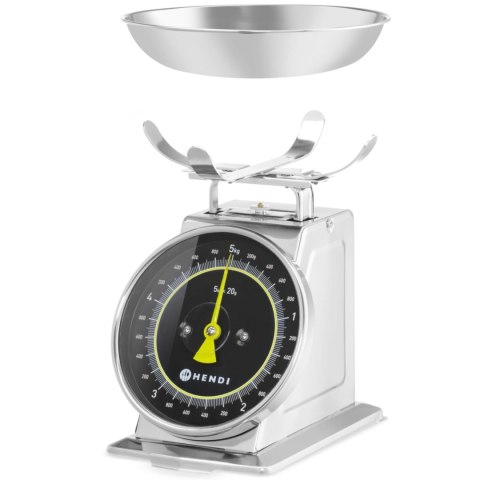 Waga kuchenna analogowa z szalką STAL 5 kg Hendi