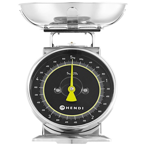 Waga kuchenna analogowa z szalką STAL 5 kg Hendi