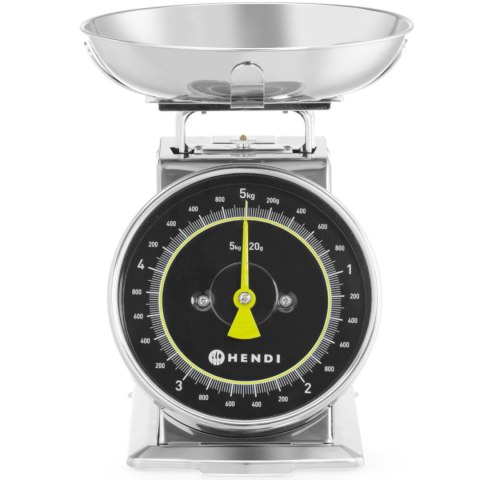 Waga kuchenna analogowa z szalką STAL 5 kg Hendi