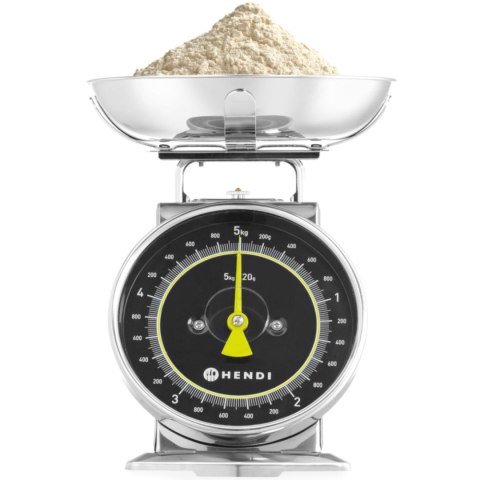 Waga kuchenna analogowa z szalką STAL 5 kg Hendi