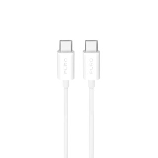 Kabel przewód USB-C TPE 25W 3m - biały PURO