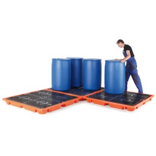 Paleta wanna wychwytowa pod 2 beczki 240L MEVA