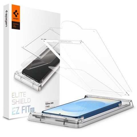 Szkło hybrydowe na Samsung Galaxy S25 ELITE SHIELD EZ FIT - przezroczyste SPIGEN