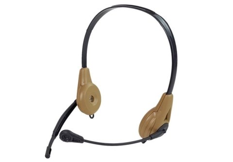 Zestaw Wojskowy z Akcesoriami Pistolet Nóż Lornetka Słuchawki Gwizdek Krótkofalówka Jasnozielony LEAN Toys