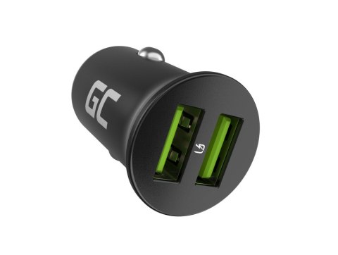 Ładowarka samochodowa GC PowerRide Nano36 36W 6A 2x USB-A Green Cell
