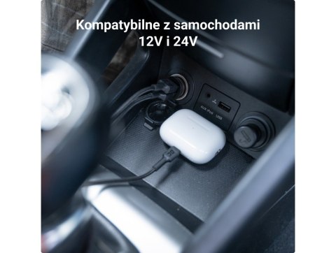 Ładowarka samochodowa GC PowerRide Nano36 36W 6A 2x USB-A Green Cell