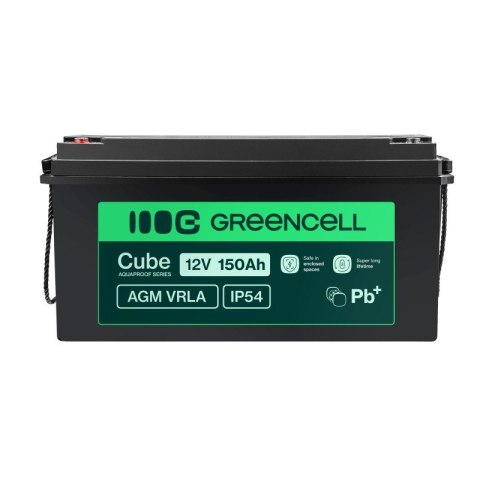 Akumulator AGM VRLA 12V 150Ah IP54 Green Cell
