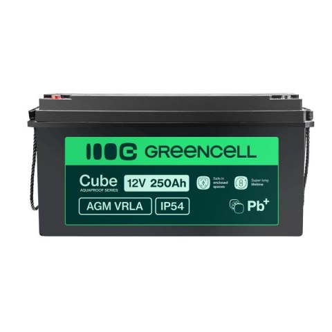 Akumulator AGM VRLA 12V 250Ah IP54 Green Cell