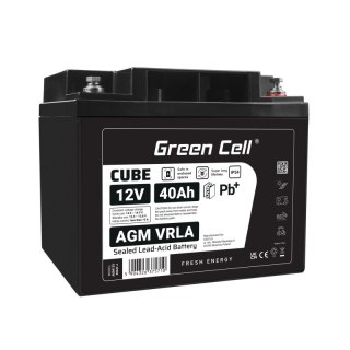 Akumulator AGM VRLA 12V 40Ah IP54 Green Cell