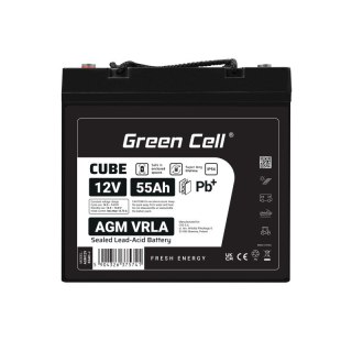 Akumulator AGM VRLA 12V 55Ah IP54 Green Cell