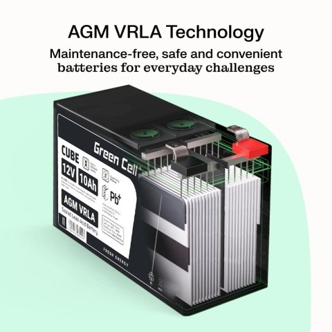 Akumulator AGM VRLA 12V 75Ah IP54 Green Cell
