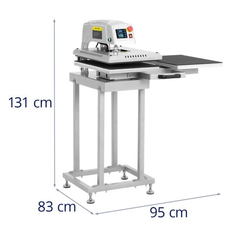 Prasa termotransferowa pneumatyczna podwójna 40x60 cm 2600 W MSW
