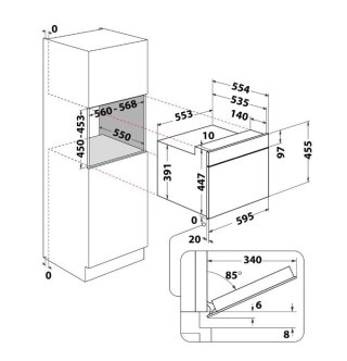 Kuchnia mikrofalowa do zabudowy WMW44HMB Whirlpool
