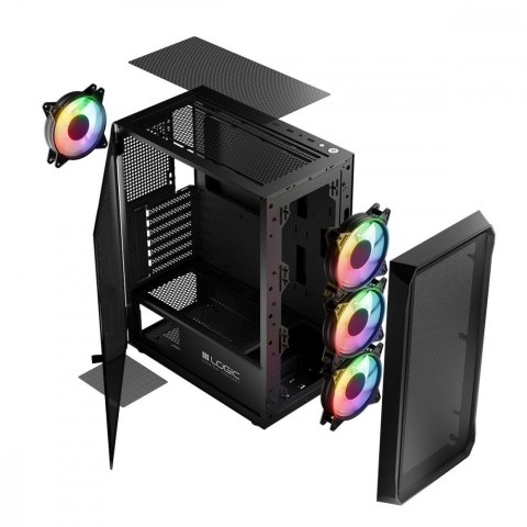 Obudowa Komputerowa Logic Portos ARGB Midi USB 3.0 Czarna Logic Concept