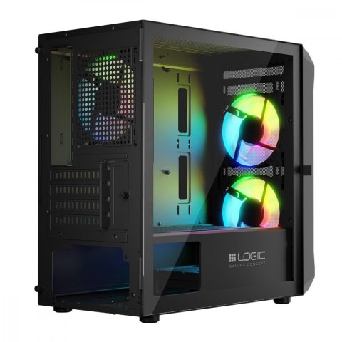 Obudowa Komputerowa Logic Portos ARGB Mini USB 3.0 Czarna Logic Concept