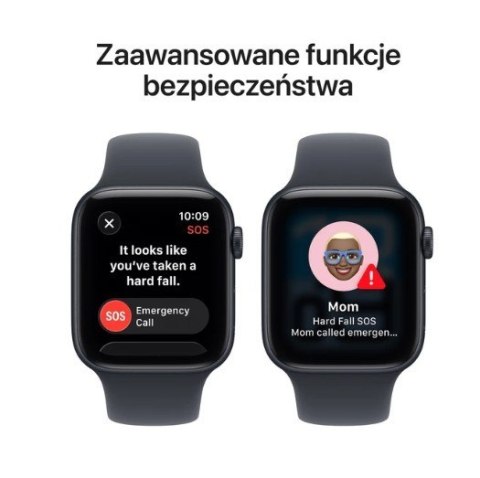 Watch SE 3 GPS koperta 44 mm z aluminium w kolorze północy, pasek sportowy w kolorze północy - rozmiar S/M Apple