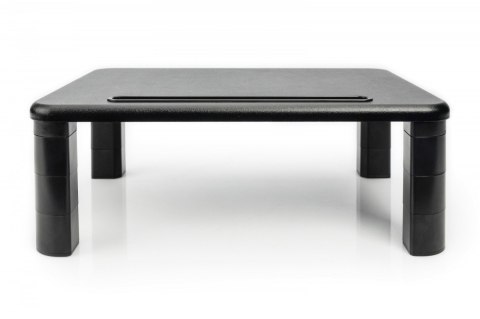 Podstawka pod monitor regulowana z drewnianym blatem do 10kg Czarna Digitus