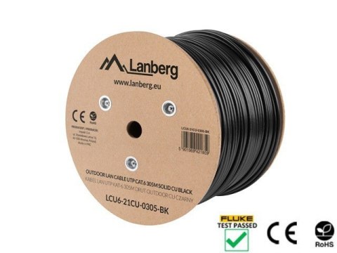Kabel UTP Kat.6 CU 305 m drut outdoor Lanberg